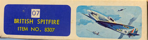 Bachmann Mini Planes #07 British Spitfire 1/140  1970's Issue