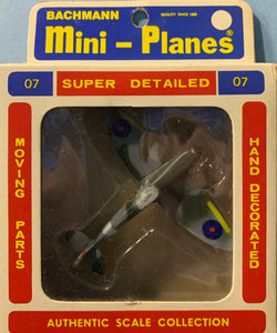 Bachmann Mini Planes #07 British Spitfire 1/140  1970's Issue