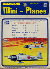 Load image into Gallery viewer, Bachmann Mini Planes #08 Japanese Zero 1/140  scale