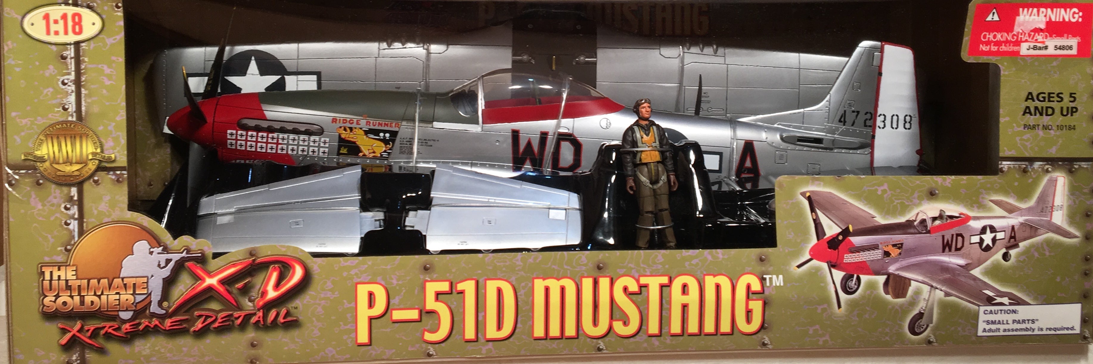 21st Century Toys 1:32 scale P-51D Mustang “Ridge Runner” Fighter outlet Aircraft