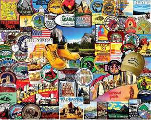 National Park Badges - 1000 Piece Jigsaw Puzzle #1057