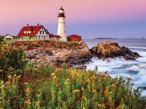 Maine Lighthouse 1000 Piece Jigsaw Puzzle, (1207)