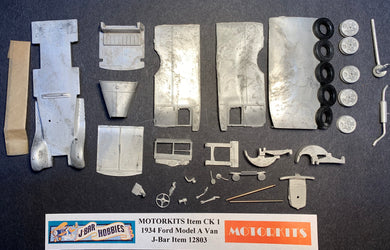 Model A Ford 1934 Van 1/43  White Metal Kit