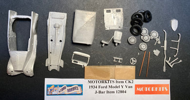 Model Y Ford 1934 Van 1/43 White Metal Kit by Motorkits