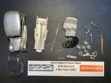 Morris 8 1934  1/43 White Metal Kit by Motorkits