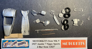 Austin 7  1937 Nippy Sports 1/43 White Metal Kits