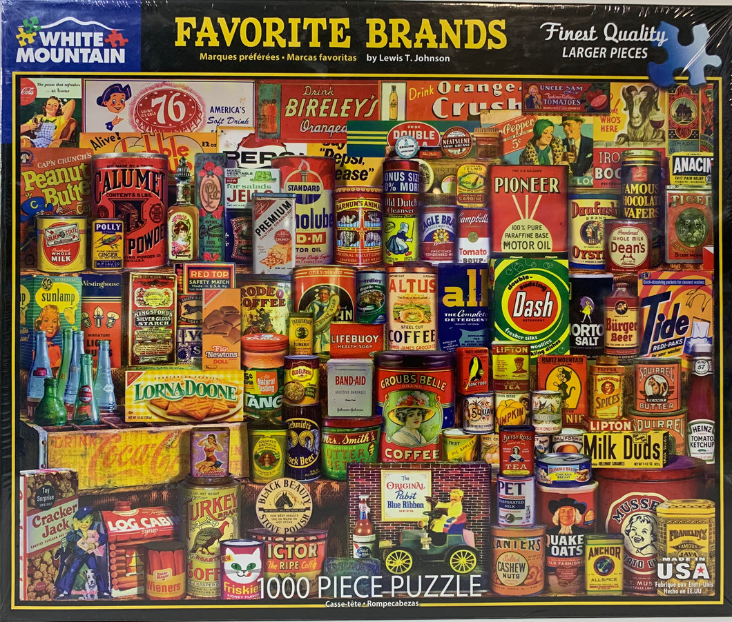 Favorite Brands - 1000 Piece Jigsaw Puzzle #1329