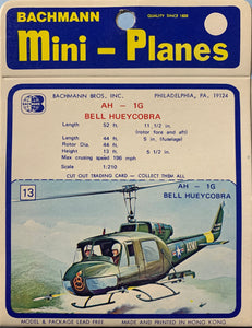Bachmann Mini Planes #13 AH-IG Bell Huey Cobra 1/210 scale
