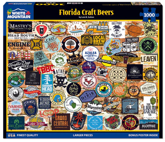 Florida Craft Beer - 1000 Piece Jigsaw Puzzle 1784