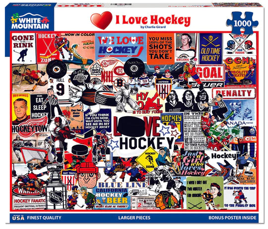 I Love Hockey - 1000 Piece Jigsaw Puzzle 1770