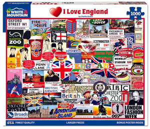 I Love England - 1000 Piece Jigsaw Puzzle 1773