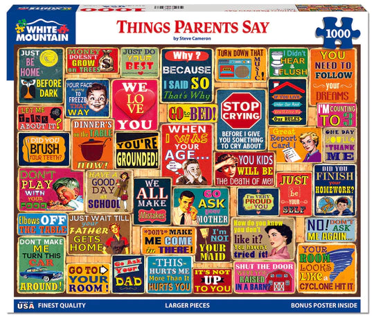 Things Parents Say - 1000 Piece Jigsaw Puzzle 1760