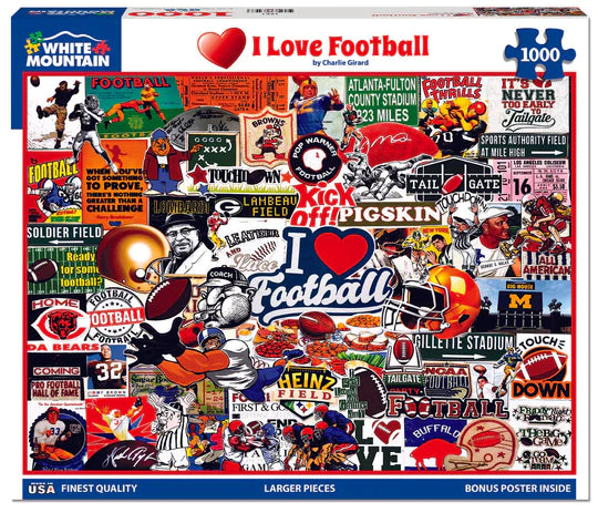 I Love Football - 1000 Piece Jigsaw Puzzle 1771