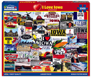I Love Iowa  - 1000 Piece Jigsaw Puzzle 1778