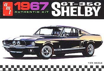 1967 Shelby GT-350 Molded in Black 1/25
