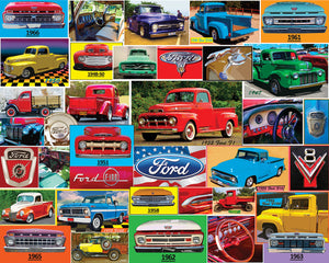 Classic Ford Pickups - 1000 Piece Jigsaw Puzzle