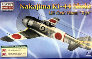 Nakajima Ki-44 Shoki US Code Name "Tojo"  1/144 Scale