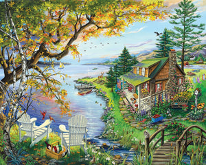 By The Lake - 1000 Piece Jigsaw Puzzle 1520