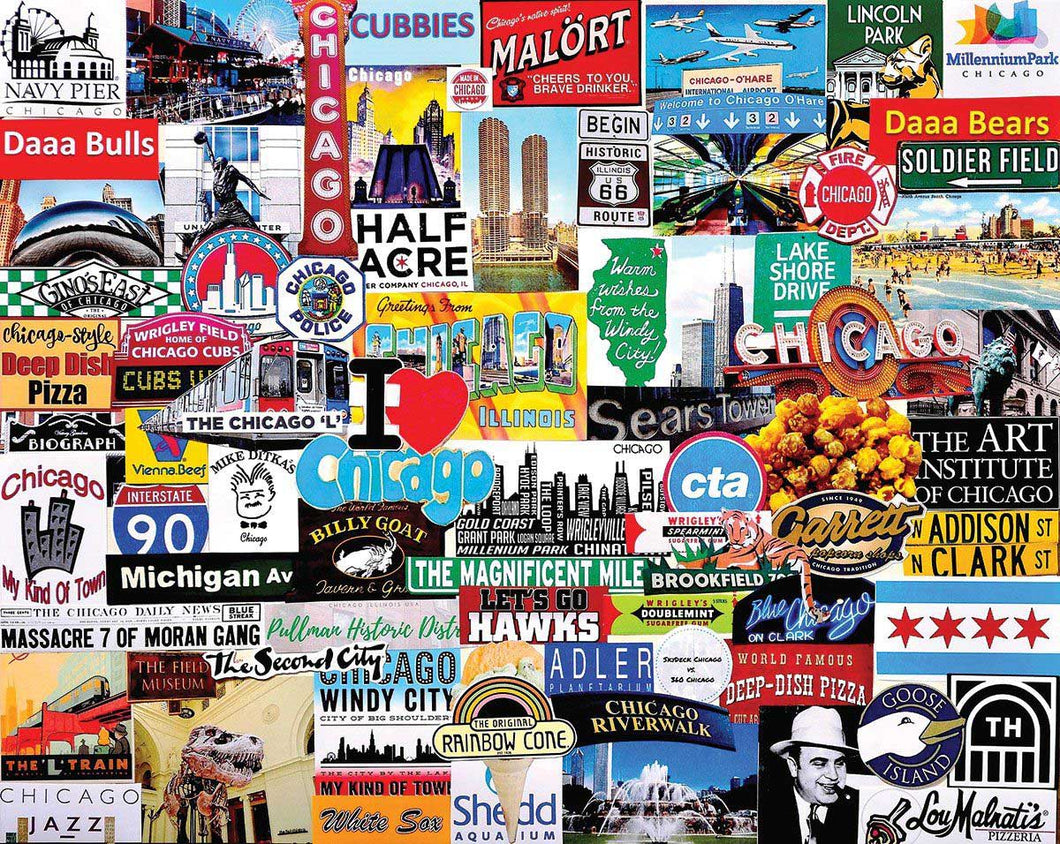 I Love Chicago - 1000 Piece Jigsaw Puzzle #1529