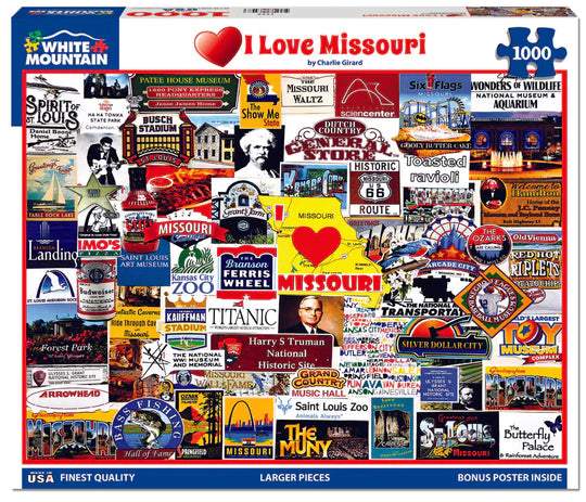 I Love Missouri - 1000 Piece Jigsaw Puzzle 1777