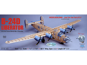 B-24D Liberator 1/28th 48-1/2" Wing Span 29" Length