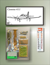 Load image into Gallery viewer, Cessna 411  1/72 Resin Kit by Gremlin