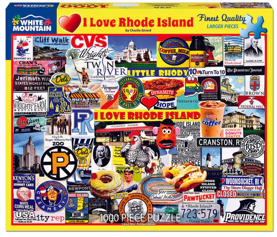 I Love Rhode Island - 1000 Piece Jigsaw Puzzle - 1719
