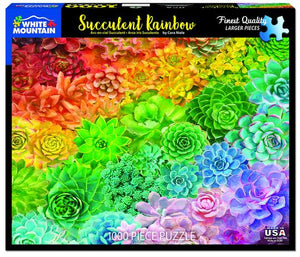Succulent Rainbow - 1000 Piece Jigsaw Puzzle (1569)