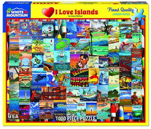 I Love Islands - 1000 Piece Jigsaw Puzzle, (1489)