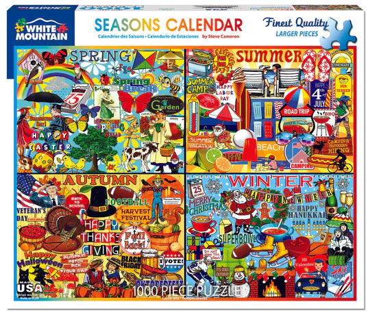 Seasons Calendar - 1000 Piece Jigsaw Puzzle - 1734