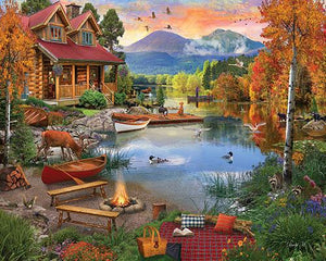 Paradise Lake - 1000 Piece Jigsaw Puzzle #1602