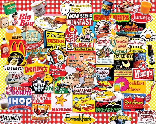 I Love Breakfast - 1000 Piece Jigsaw Puzzle, (1440)