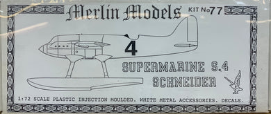 Supermarine S.4 Schneider Racer 1/72 by Merlin Models