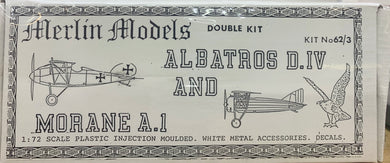 Albatros D.IV & Morane A.1 (2 kits) 1/72 by Merlin Models