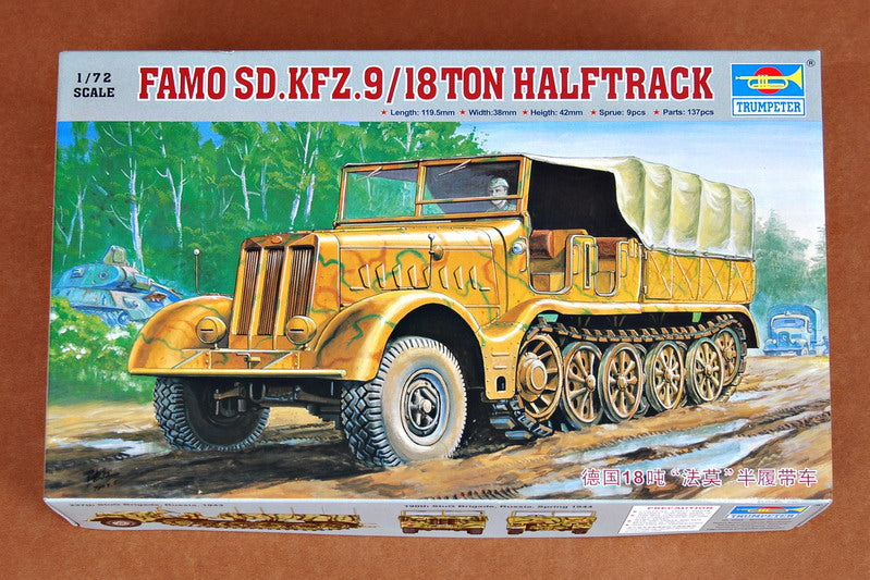 Famo SD.KFZ.9/18 Ton Half Track 1/72