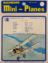 Load image into Gallery viewer, Bachmann Mini Planes, #34 S. E.  5  A 1/100 1970&#39;s issue