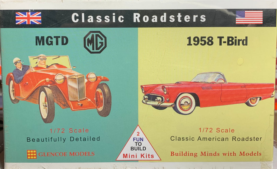 Classic Roadsters MGTD / 1958 T-Bird  1/72