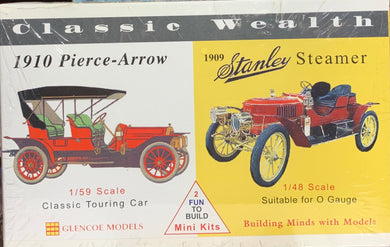 Classic Wealth 1910 Pierce Arrow and 1909 Stanley Steamer  1/56