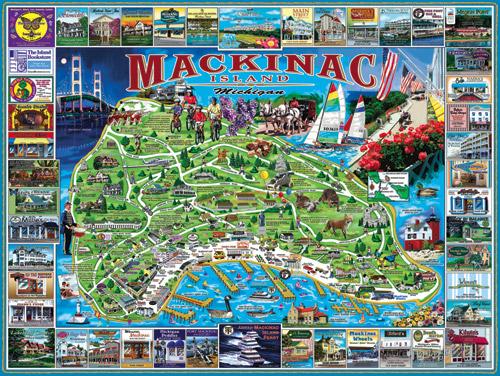 Mackinac Island - 1000 Piece Jigsaw Puzzle, (468)