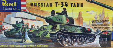 Russian T-34 Tank 1/40 Revell Kit 1995 Release