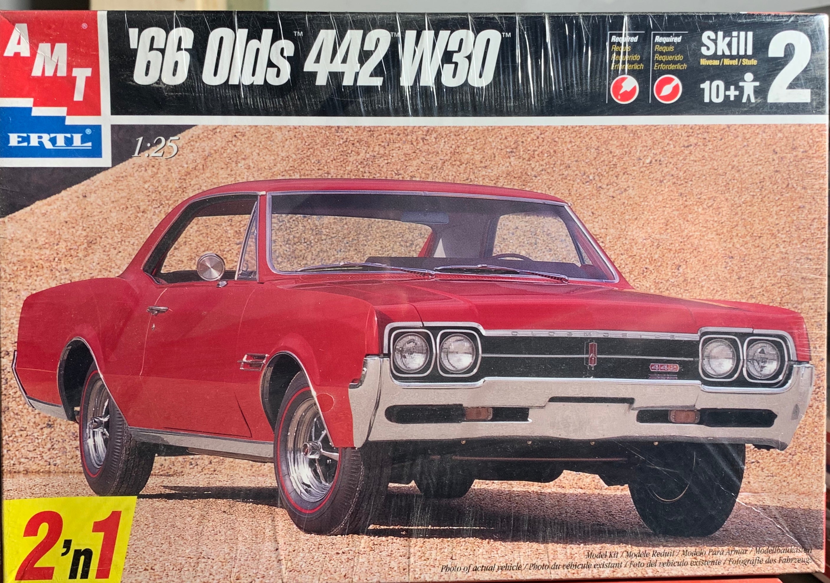 Olds 442 W30 1966 2 'n 1 Kit 1/25 1998 Issue – J-BarHobbies