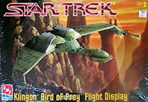 Star Trek Klingon Bird of Prey Flight Display Model 1997 issue