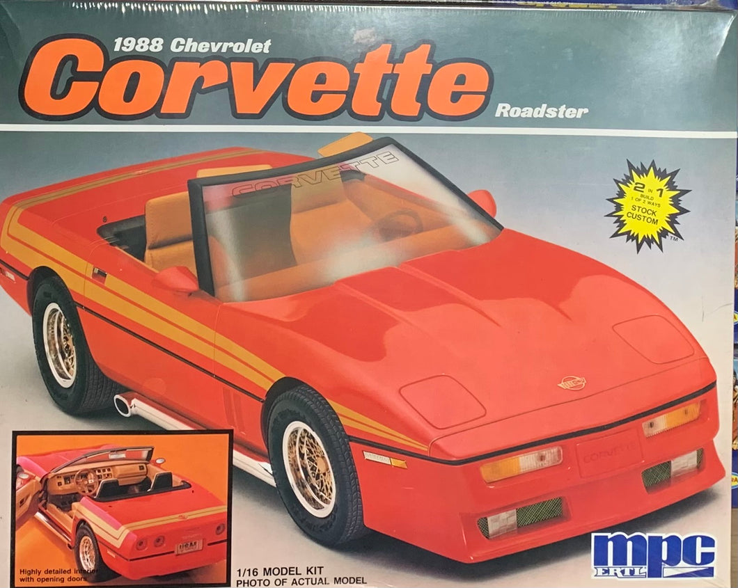 Corvette Chevrolet 1988 Roadster 1/16 1987 Initial Release