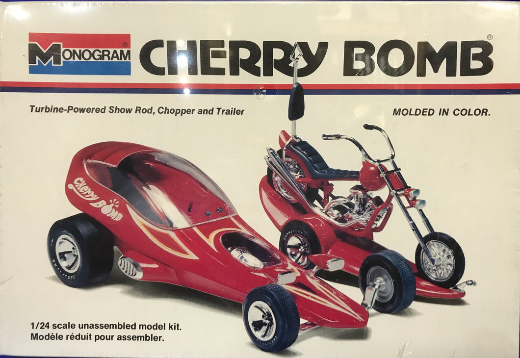 Tom Daniel's Cherry Bomb Turbine-Powered Show Rod, Chopper and Trailer 1/24