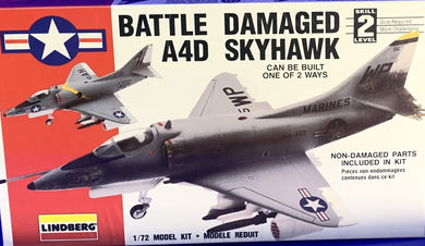 Battle Damaged A4D Skyhawk  1/72 Scale  1992 Issue