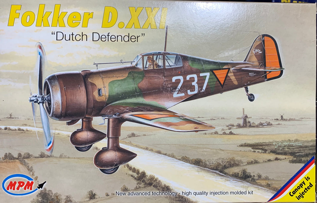 Fokker D.XXI Dutch Defender  1/72  2002 Issue