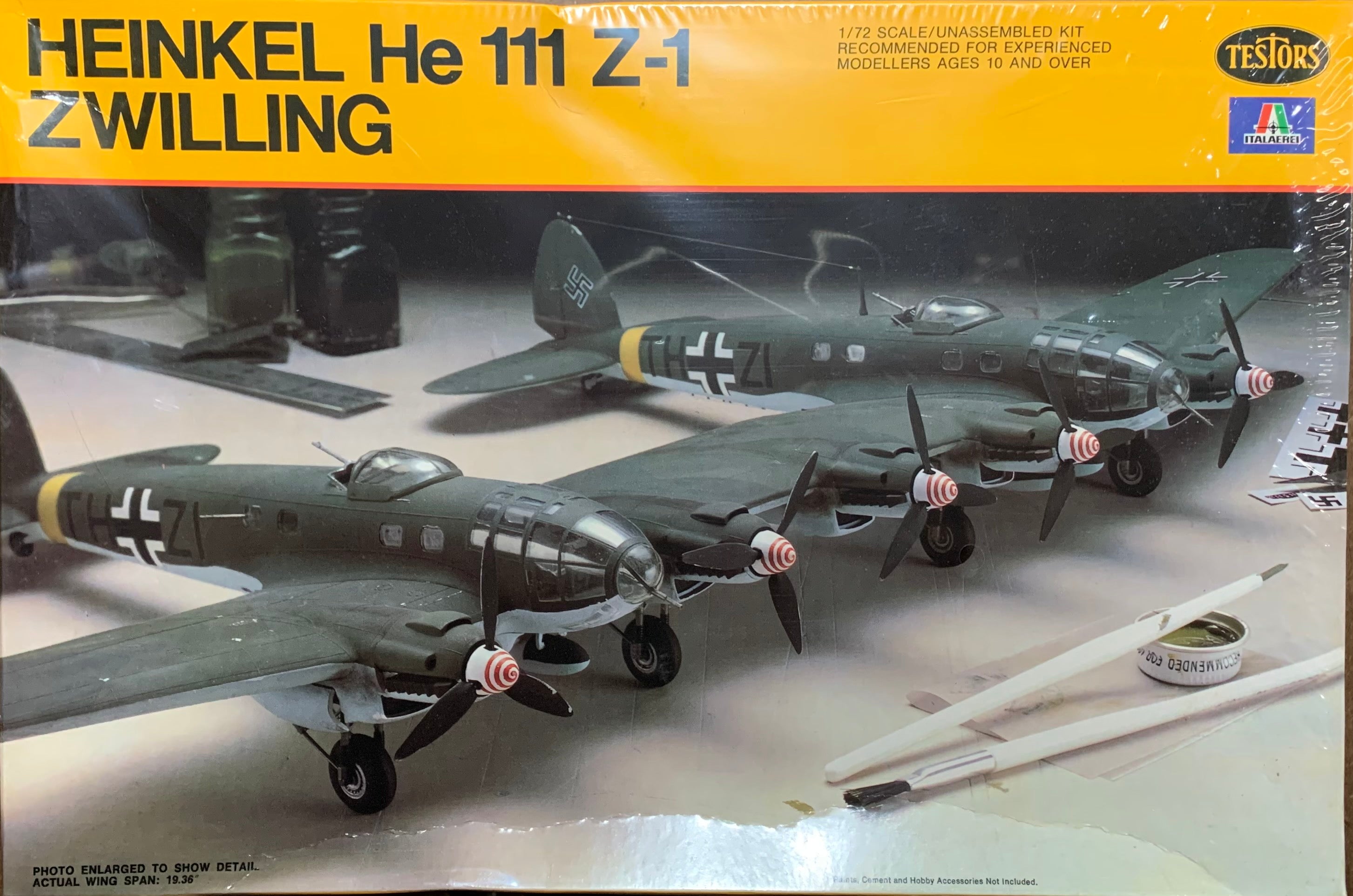 ITALAEREI Heinkel Zwilling 1 72 - 模型