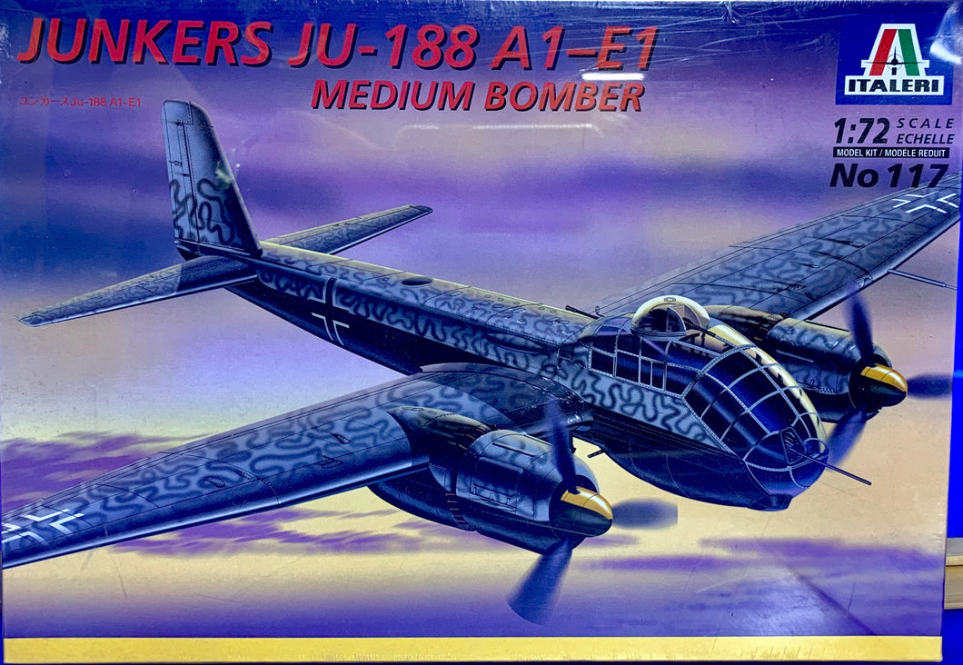 Junkers Ju 188 A1-E1 German Fighter Bomber 1/72 2000 ISSUE