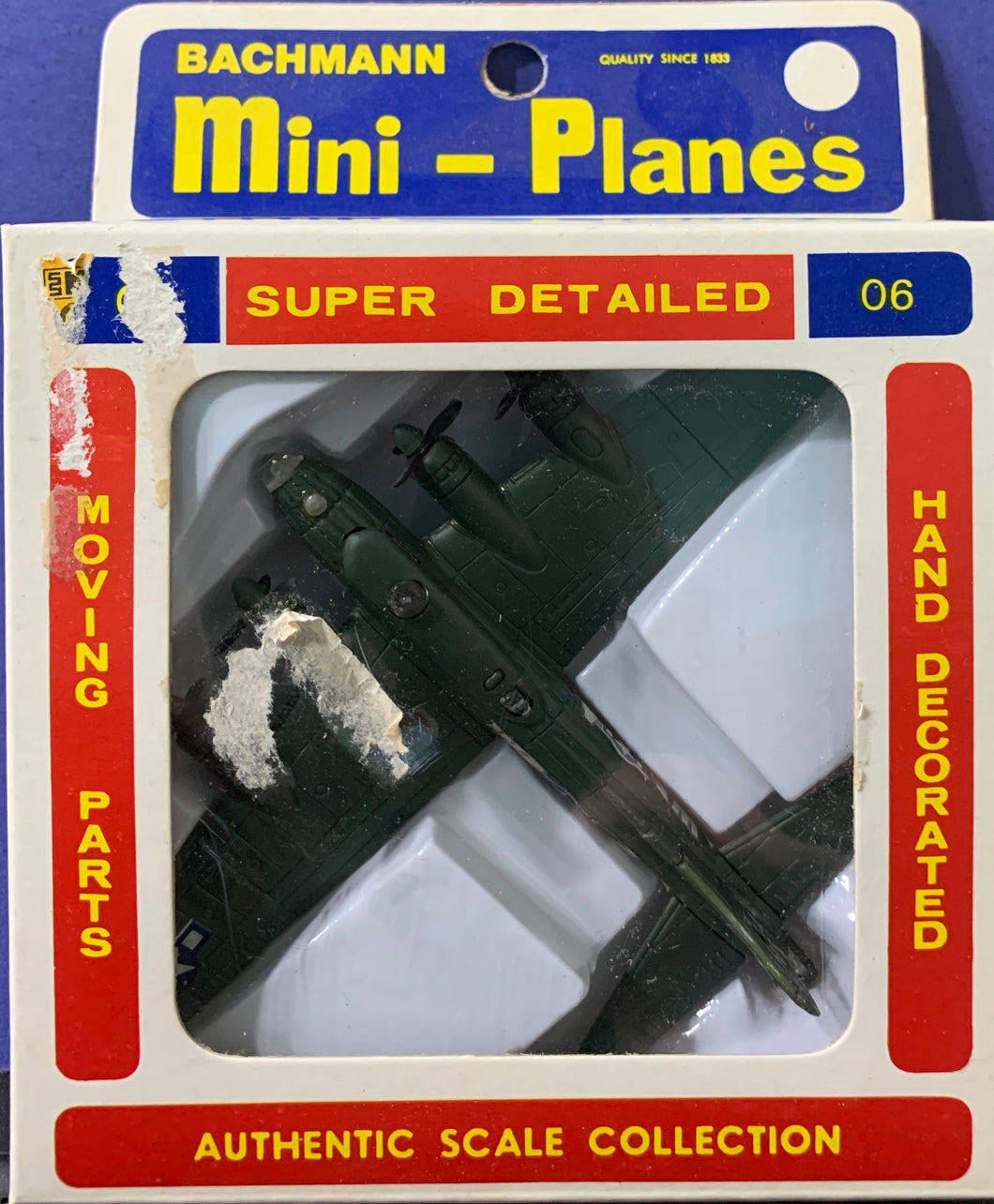 Bachmann Mini Planes, #06 B-17 Flying Fortress 1/250 1970's issue