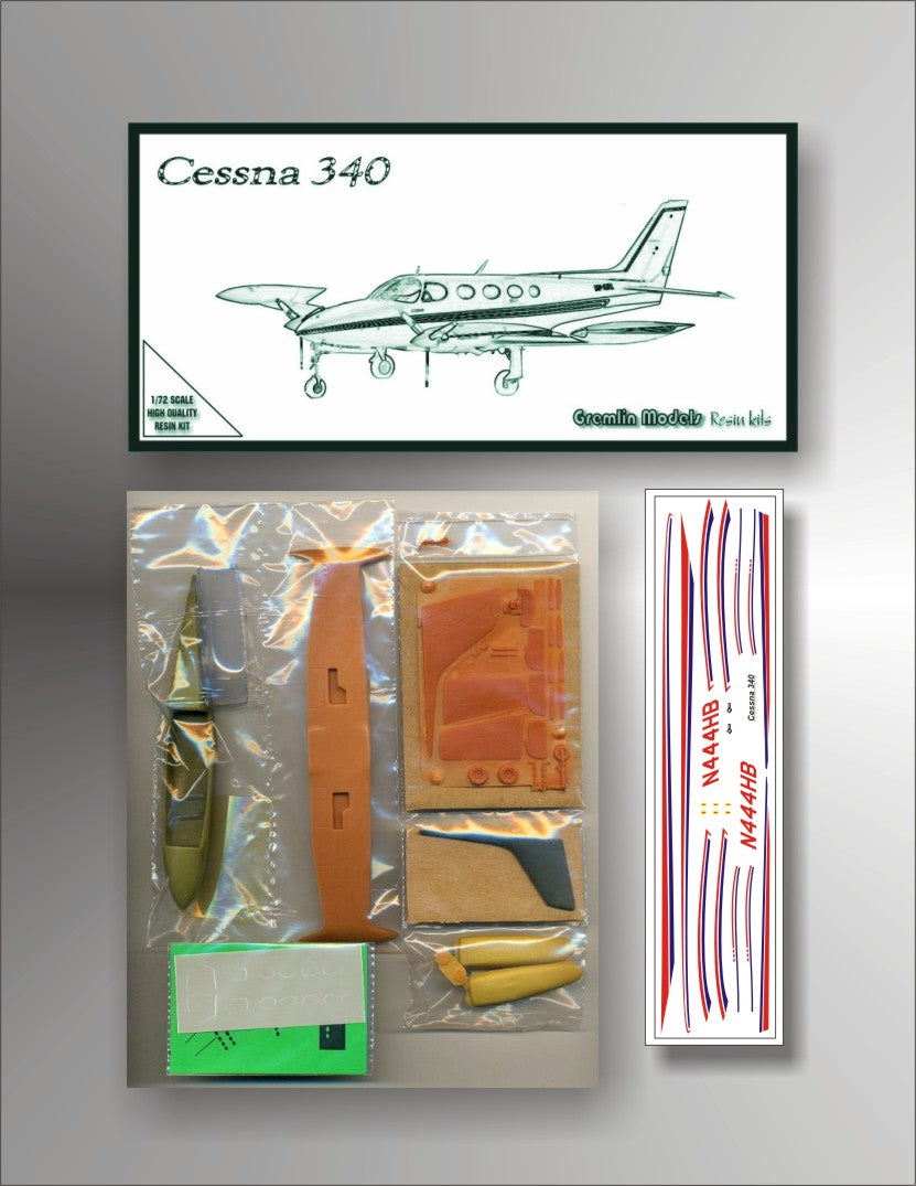 Cessna 340 1/72 RESIN Kit by Gremlin